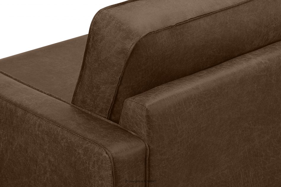 INVIA Duży loftowy fotel ciemny brązowy ciemny brązowy - zdjęcie 11