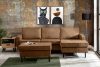INVIA Puf w stylu loft brązowy brązowy - zdjęcie 8