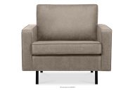 Fotel w stylu loft jasny szary
