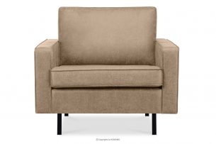 INVIA, https://konsimo.pl/kolekcja/invia/ Fotel w stylu loft beżowy beżowy - zdjęcie