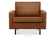Loftowy fotel cognac