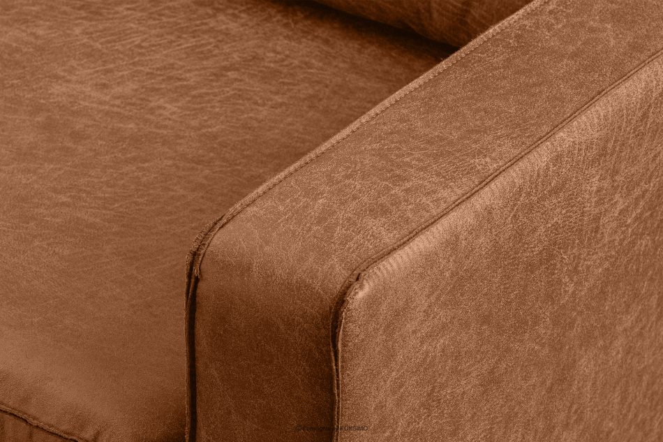 INVIA Loftowy fotel cognac rudy - zdjęcie 6