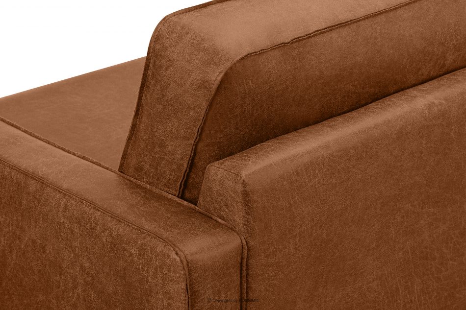 INVIA Loftowy fotel cognac rudy - zdjęcie 11