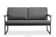 Sofa ogrodowa 2 w stylu loft ze stali antracyt