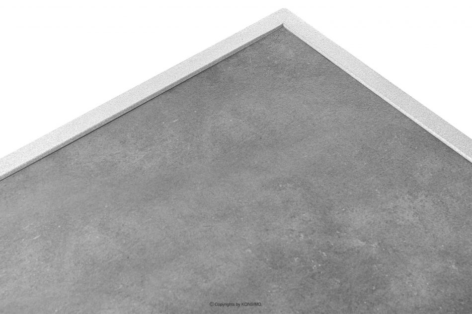 FRENA Zestaw mebli na taras ze stali w stylu loft biały biały/beżowy - zdjęcie 15
