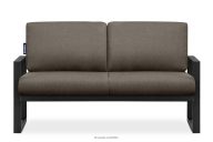 Sofa na ogród ze stali w stylu loft czarny