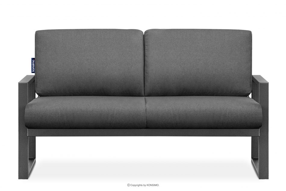 FRENA Sofa ogrodowa ze stali w stylu industrialnym antracytowy antracytowy/szary - zdjęcie 0