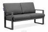 FRENA Sofa ogrodowa ze stali w stylu industrialnym antracytowy antracytowy/szary - zdjęcie 3