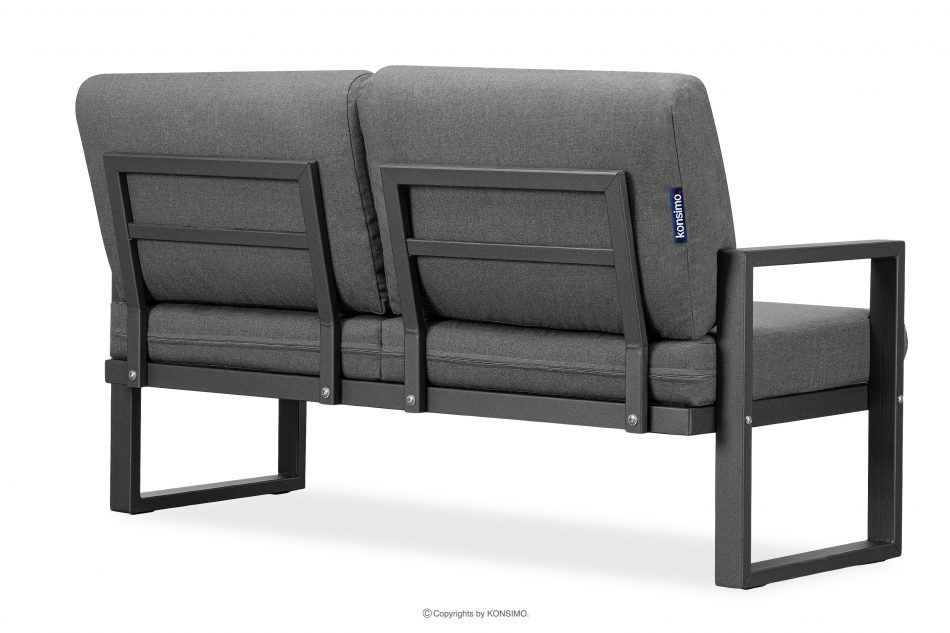 FRENA Sofa ogrodowa ze stali w stylu industrialnym antracytowy antracytowy/szary - zdjęcie 4