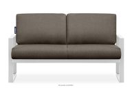 Sofa na taras ze stali w stylu loft biały
