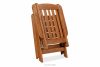 ALCES Krzesło ogrodowe z drewna litego sosnowego brązowy - zdjęcie 10