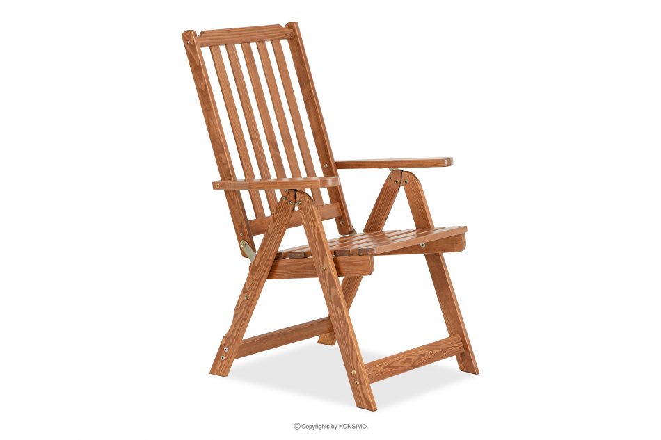 NYCTERE Krzesło ogrodowe z drewna sosnowego brązowy - zdjęcie 0
