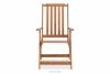 NYCTERE Krzesło ogrodowe z drewna sosnowego brązowy - zdjęcie 3