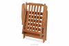 NYCTERE Krzesło ogrodowe z drewna sosnowego brązowy - zdjęcie 11