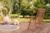 NYCTERE Krzesło ogrodowe z drewna sosnowego brązowy - zdjęcie 2