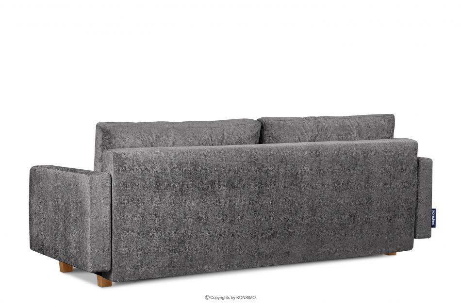 ERISO Sofa rozkładana z pikowaniem stalowy stalowy - zdjęcie 3