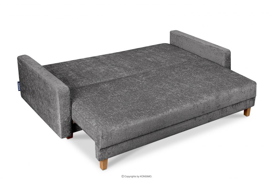 ERISO Sofa rozkładana z pikowaniem stalowy stalowy - zdjęcie 4