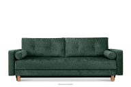 Sofa rozkładana z pikowaniem zielony