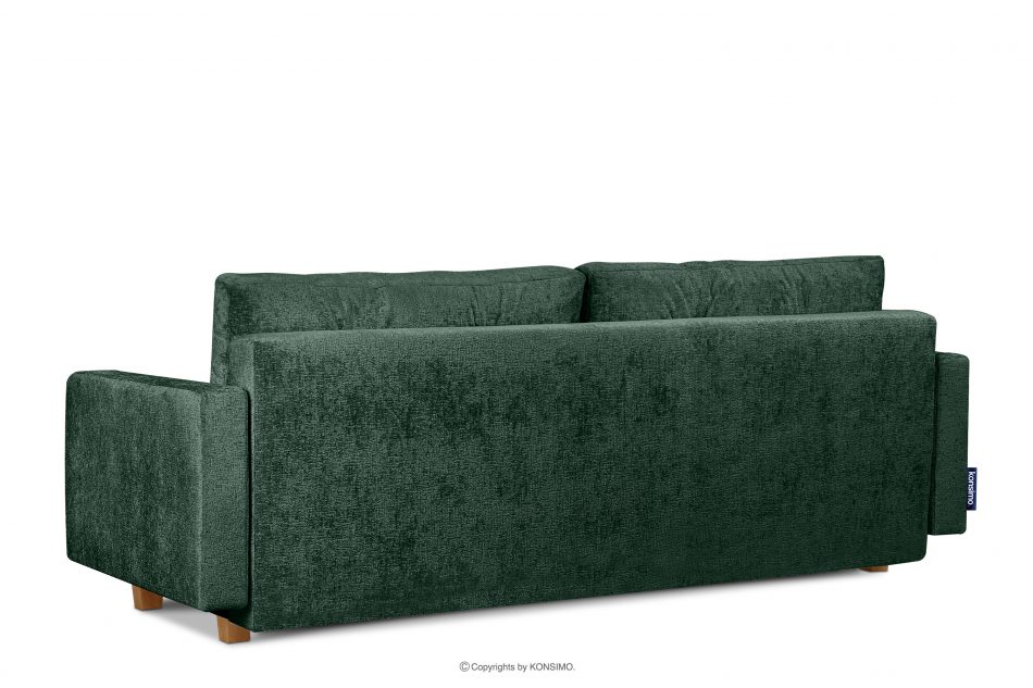 ERISO Sofa rozkładana z pikowaniem zielony zielony - zdjęcie 3