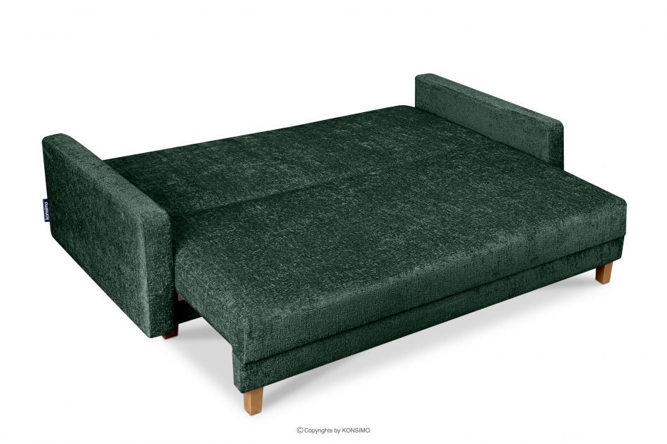 ERISO Sofa rozkładana z pikowaniem zielony zielony - zdjęcie 4