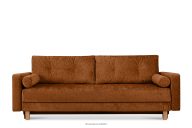 Sofa rozkładana vintage rudy