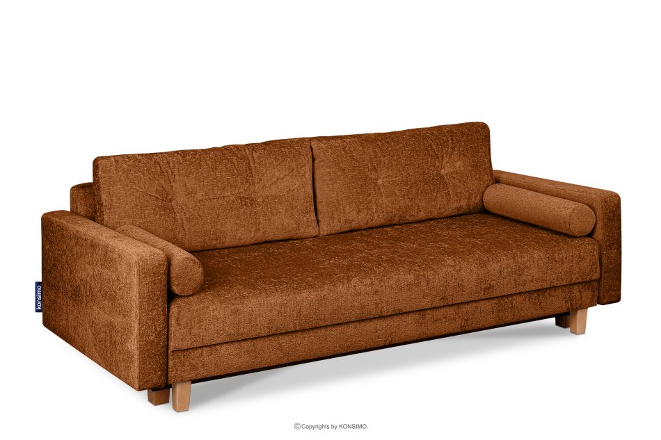 ERISO Sofa rozkładana vintage rudy rudy - zdjęcie 2
