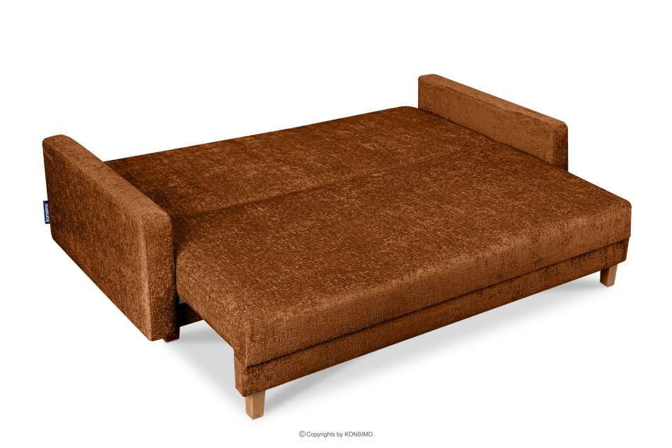 ERISO Sofa rozkładana vintage rudy rudy - zdjęcie 4