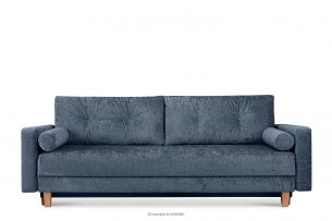 ERISO, https://konsimo.pl/kolekcja/eriso/ Sofa rozkładana szenilowa ciemny niebieski ciemny niebieski - zdjęcie
