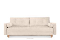 Sofa rozkładana z pikowaniem ecru