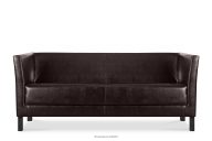 Sofa 3 osobowa do gabinetu ciemny brązowy
