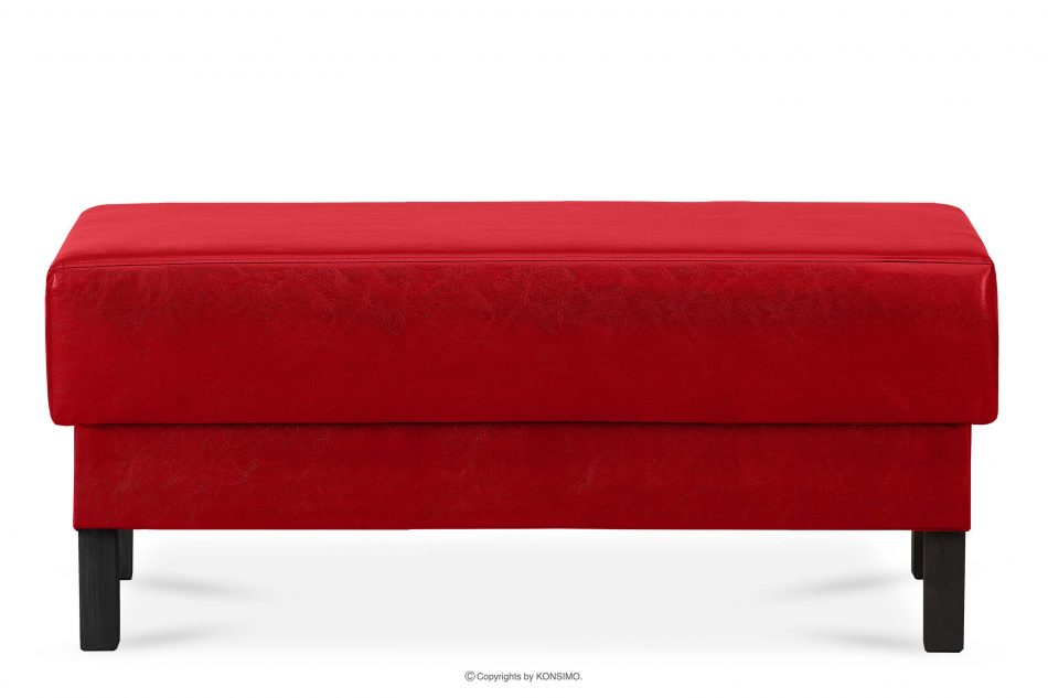 ESPECTO Otomana do sofy z ekoskóry czerwony czerwony - zdjęcie 0