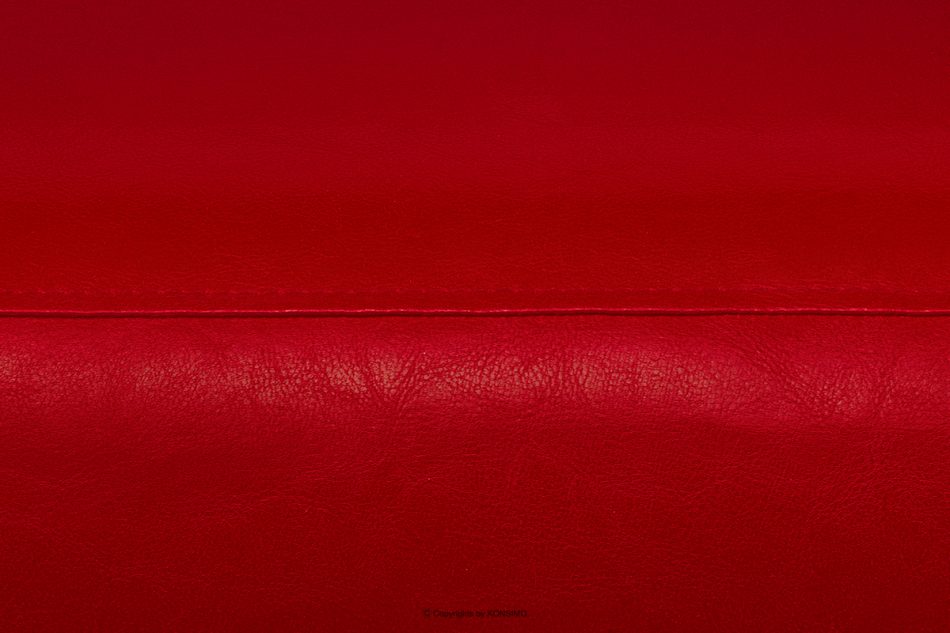 ESPECTO Otomana do sofy z ekoskóry czerwony czerwony - zdjęcie 4