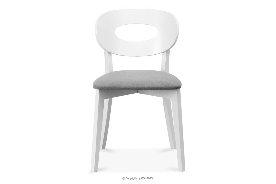 TANER Krzesło vintage białe szare szary/biały - zdjęcie 2