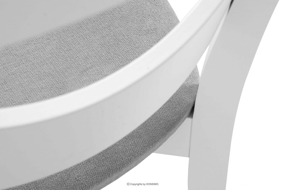TANER Krzesło vintage białe szare 2szt szary/biały - zdjęcie 6