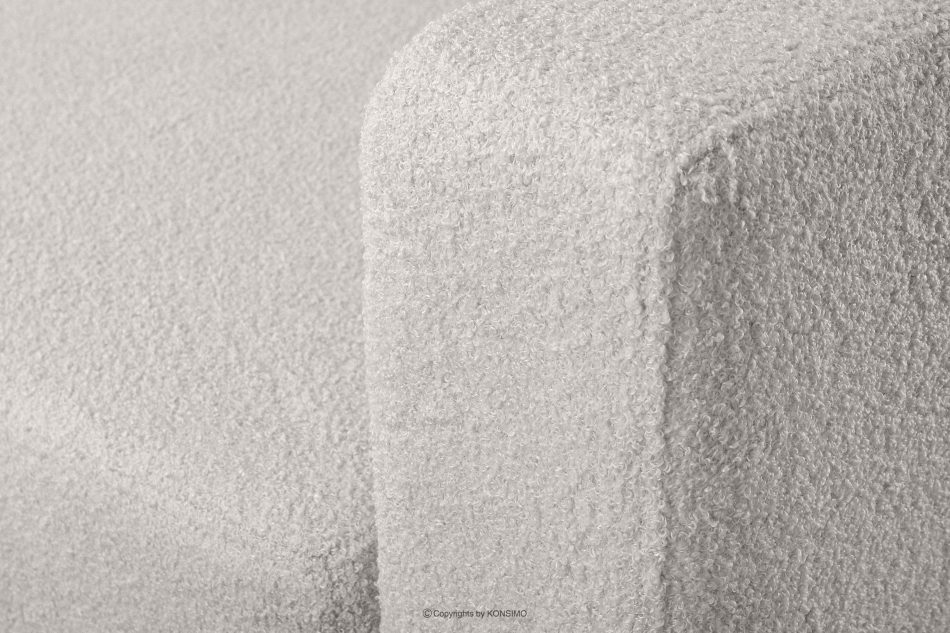 RUVIS Sofa boucle rozkładana trzyosobowa biały biały - zdjęcie 6