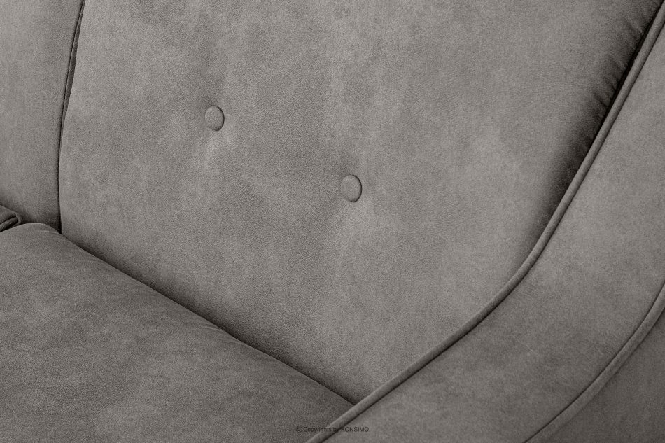 TERSO Sofa 2 loft w tkaninie skóropodobnej popielaty popielaty - zdjęcie 7