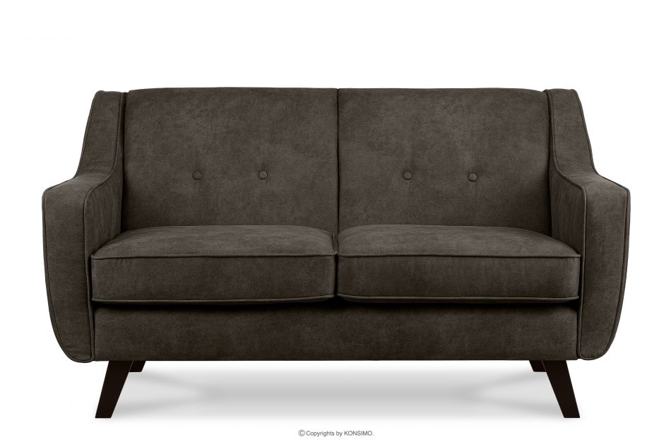 TERSO Sofa 2 loft w tkaninie skóropodobnej szarobrązowy szarobrązowy - zdjęcie 0