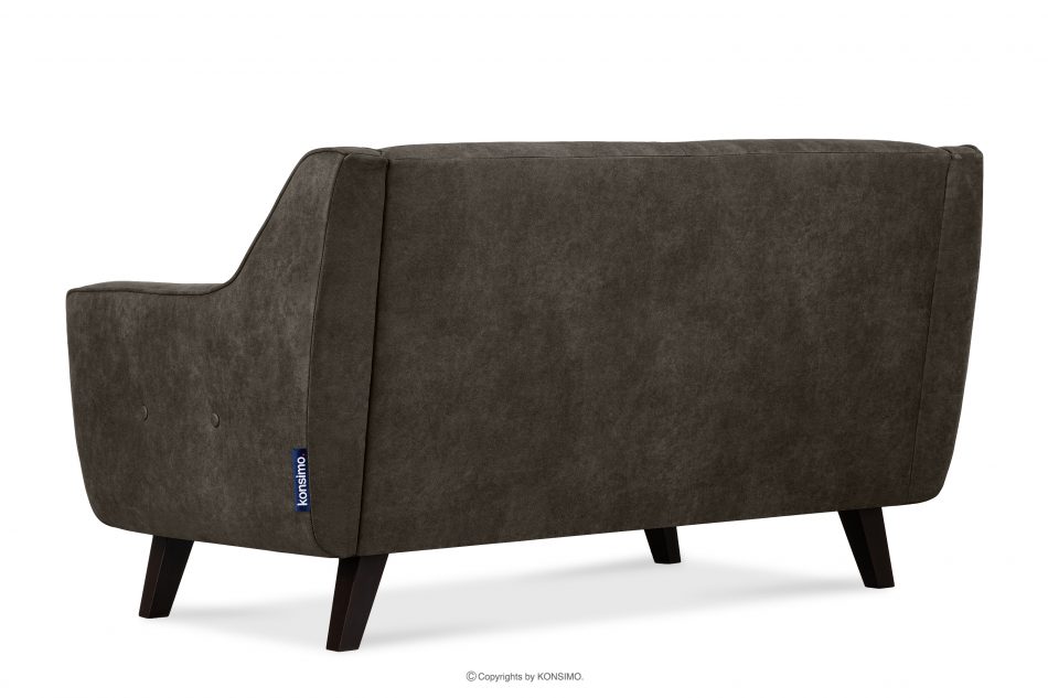 TERSO Sofa 2 loft w tkaninie skóropodobnej szarobrązowy szarobrązowy - zdjęcie 4