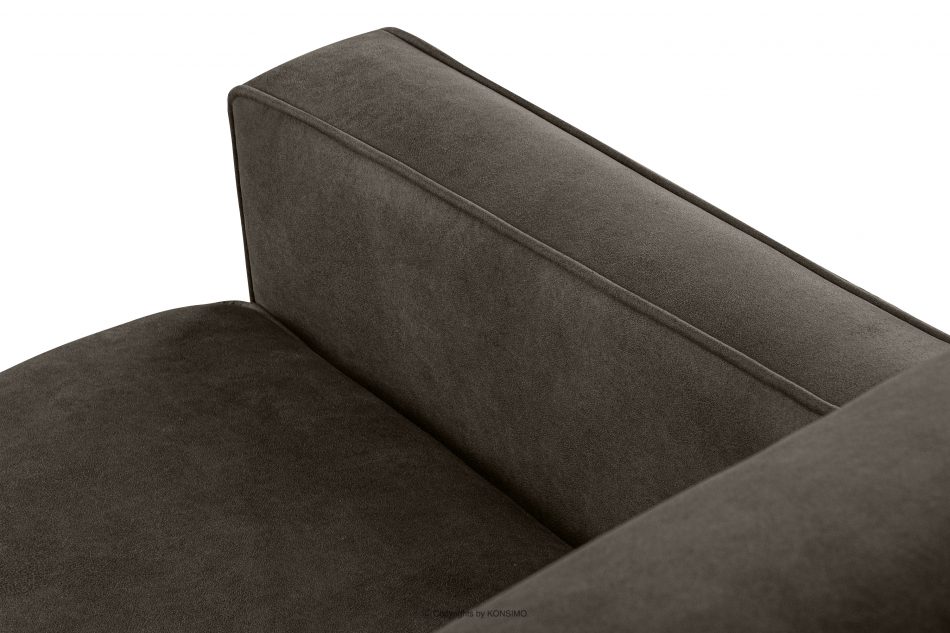 TERSO Sofa 2 loft w tkaninie skóropodobnej szarobrązowy szarobrązowy - zdjęcie 5