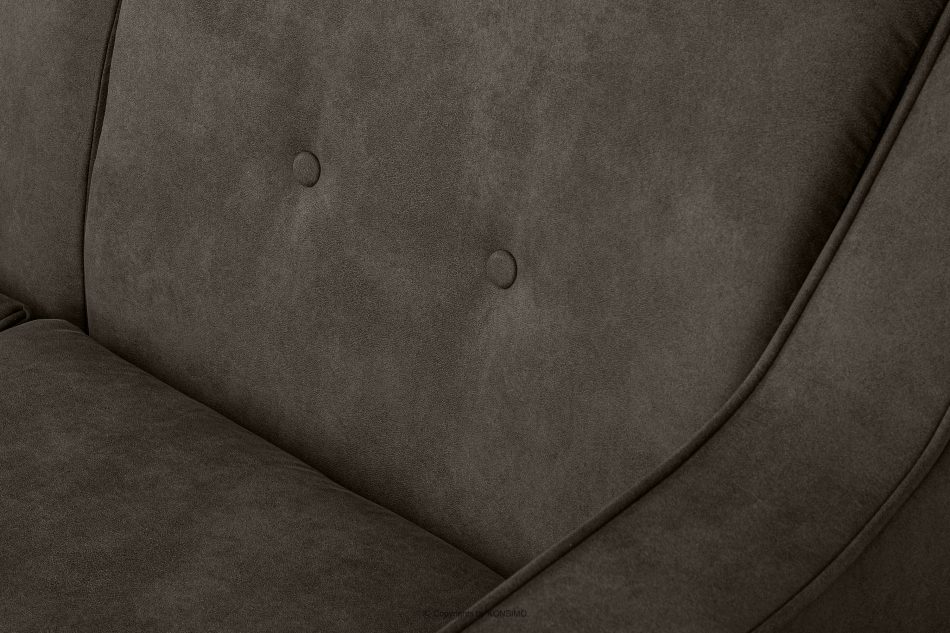 TERSO Sofa 2 loft w tkaninie skóropodobnej szarobrązowy szarobrązowy - zdjęcie 7