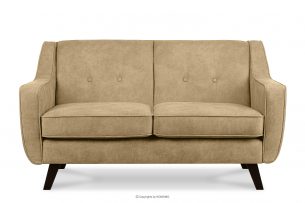 TERSO, https://konsimo.pl/kolekcja/terso/ Sofa 2 loft w tkaninie skóropodobnej jasny beżowy jasny beżowy - zdjęcie