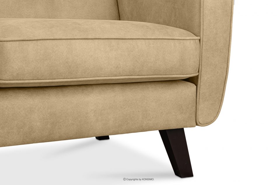 TERSO Sofa 2 loft w tkaninie skóropodobnej jasny beżowy jasny beżowy - zdjęcie 10