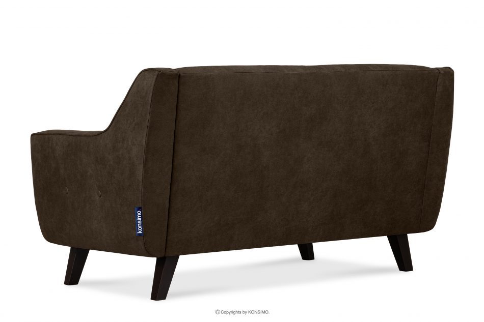 TERSO Sofa 2 loft w tkaninie skóropodobnej ciemny brązowy ciemny brązowy - zdjęcie 4