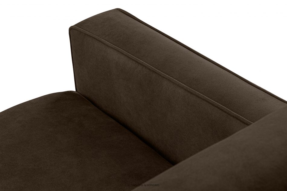 TERSO Sofa 2 loft w tkaninie skóropodobnej ciemny brązowy ciemny brązowy - zdjęcie 5
