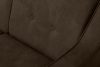 TERSO Sofa 2 loft w tkaninie skóropodobnej ciemny brązowy ciemny brązowy - zdjęcie 8