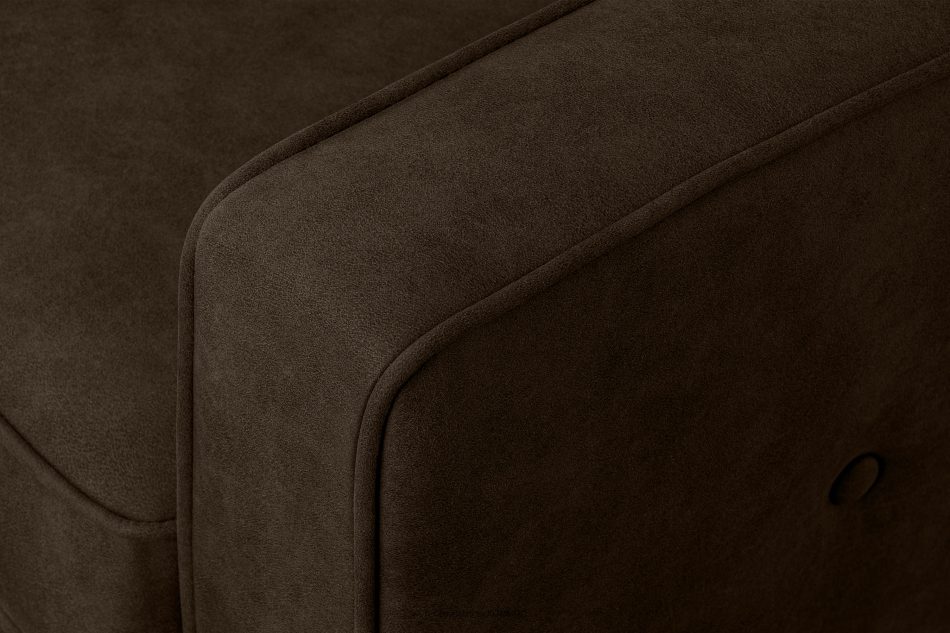 TERSO Sofa 2 loft w tkaninie skóropodobnej ciemny brązowy ciemny brązowy - zdjęcie 9