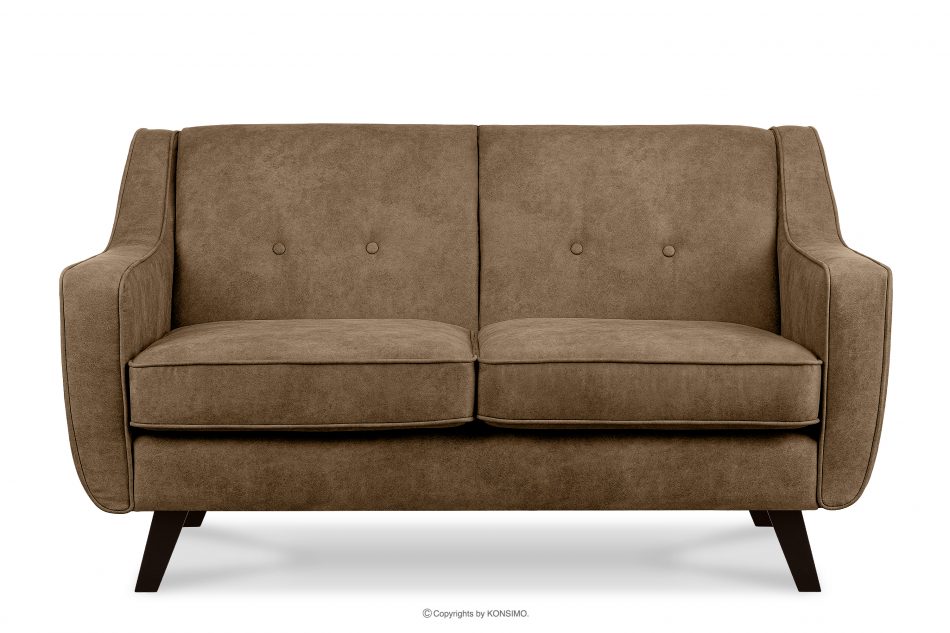 TERSO Sofa 2 loft w tkaninie skóropodobnej jasny brązowy jasny brązowy - zdjęcie 0