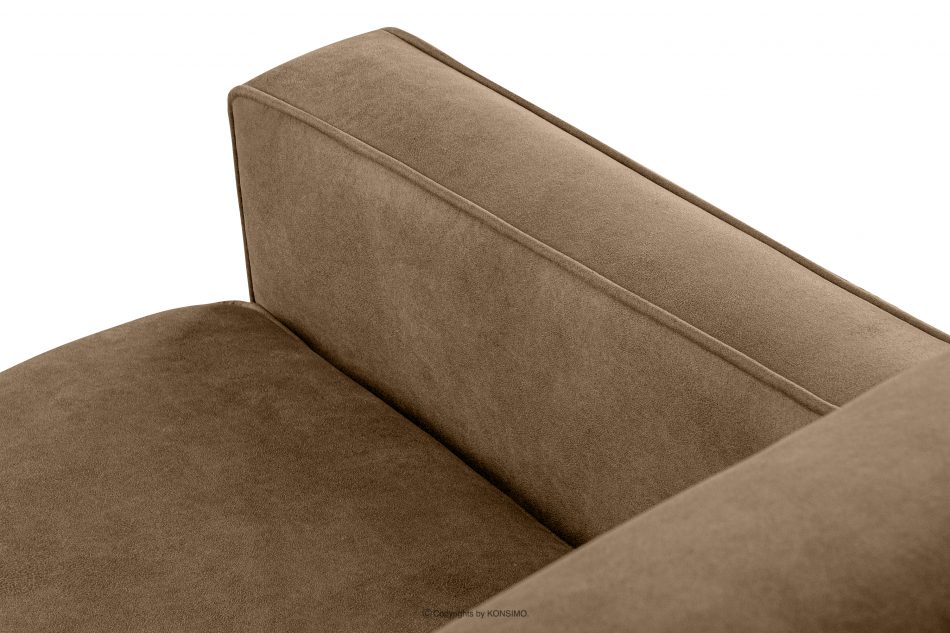 TERSO Sofa 2 loft w tkaninie skóropodobnej jasny brązowy jasny brązowy - zdjęcie 5