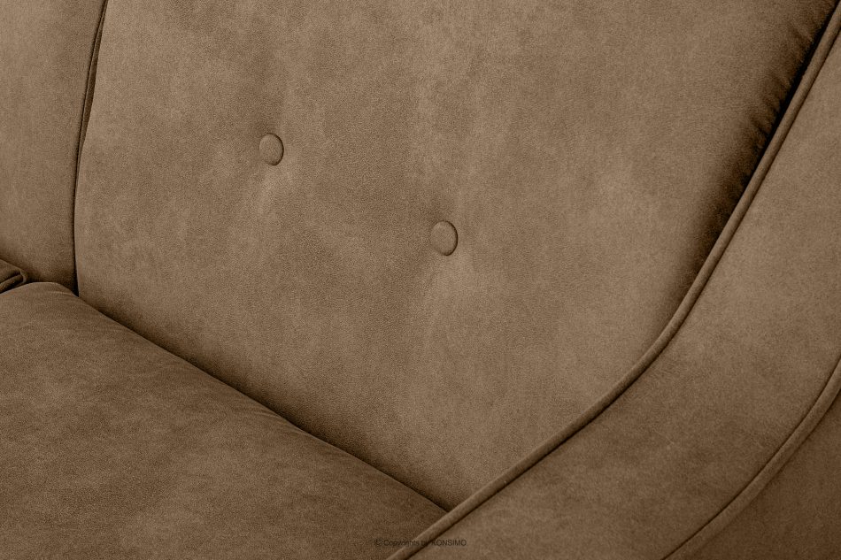 TERSO Sofa 2 loft w tkaninie skóropodobnej jasny brązowy jasny brązowy - zdjęcie 7