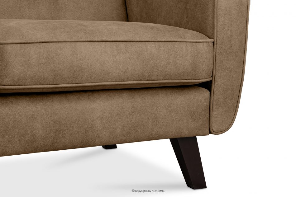TERSO Sofa 2 loft w tkaninie skóropodobnej jasny brązowy jasny brązowy - zdjęcie 10
